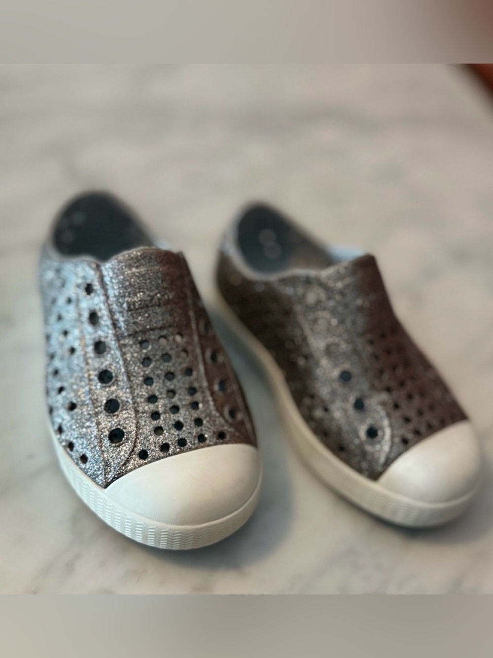 Kids Glitter Native - Silver like new